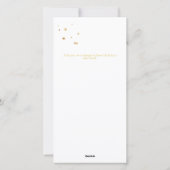 Prettige feestdagen Goud & Wit 3 Fotocollage Feestdagenkaart (Achterkant)