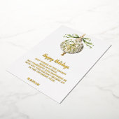 Prettige feestdagen Goud Witte Zakelijke Vakantie  (Gedraaid)