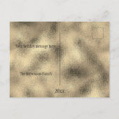 Prettige feestdagen Gouden Glitter Kerst Elegant (Achterkant)