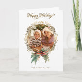 Prettige feestdagen Gouden Kerstmis Wrede (Voorkant)