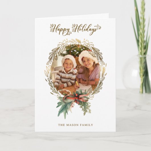 Prettige feestdagen Gouden Kerstmis Wrede (Voorkant)