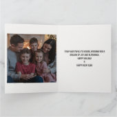 Prettige feestdagen Gouden Ster Kerstkaart Kaart (Binnen)