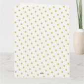 Prettige feestdagen Gouden Ster Kerstkaart Kaart (Achterkant)