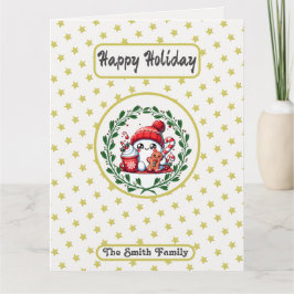 Prettige feestdagen Gouden Ster Kerstkaart Kaart