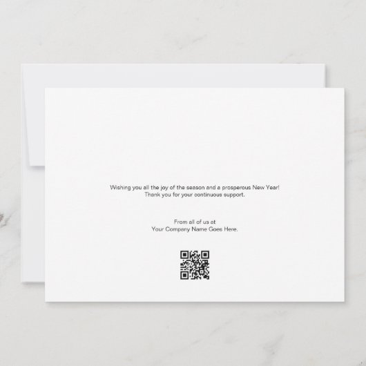 Prettige feestdagen Gouden tint Moderne krans Uw L Feestdagenkaart (Achterkant)