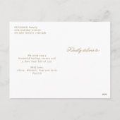 prettige feestdagen gouden typografie eenvoudig mo (Achterkant)