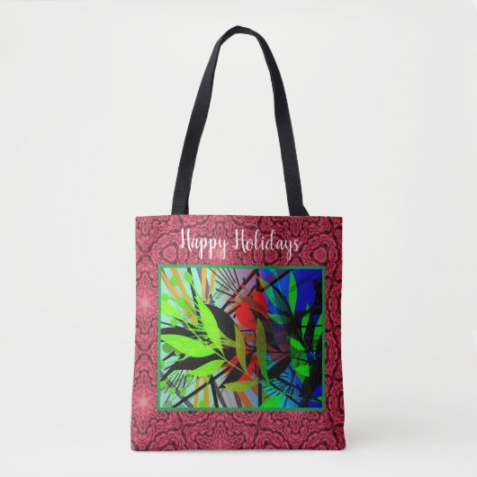 prettige feestdagen grafisch ontwerp tote bag (Voorkant)