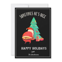 Prettige feestdagen Grappig? begroeting Naughty Sa