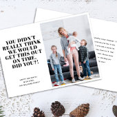 Prettige feestdagen Grappig Late Feestdagenkaart