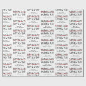 Prettige feestdagen Grappig Modern Late Cadeaupapier (Vlak)