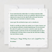 Prettige feestdagen Grappige Hond & Rudolph Feestdagenkaart (Achterkant)