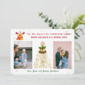 Prettige feestdagen Grappige passieve Rudolph Feestdagenkaart (Staand voorkant)