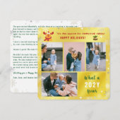 Prettige feestdagen Grappige Rudolph Fotocollage Feestdagenkaart (Voorkant / Achterkant)