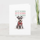 Prettige feestdagen Grappige Schnauzer Dog Christm (Voorkant)