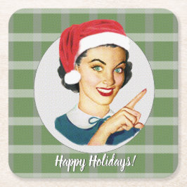 prettige feestdagen! Green Play Kartonnen Onderzetters