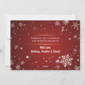 prettige feestdagen Green Red Kerstboom 2 Foto Feestdagenkaart (Achterkant)