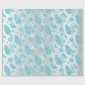 prettige feestdagen grijze kerstboom cadeaupapier (Vlak)