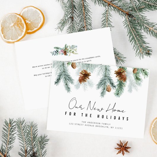 prettige feestdagen groen bewegende aankondigingsk feestdagenkaart