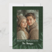 Prettige feestdagen Groene dennenboom Feestdagenkaart (Voorkant)