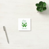 Prettige feestdagen Groene hond huisdier poot snoe Post-it® Notes (Kantoor)