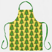 prettige feestdagen groene kerstboom suikerkoekje schort (Voorkant)