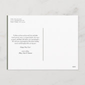 Prettige feestdagen Groene Retro Typografie (Achterkant)