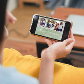 Prettige feestdagen Groene Script Fotocollage Feestdagenkaart