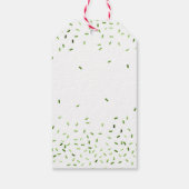Prettige feestdagen Groene Sprinkles Kerstfeest Cadeaulabel (Achterkant)