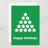 prettige feestdagen groene witte sneeuwstroop feestdagenkaart (Voorkant / Achterkant)