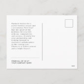 Prettige feestdagen Groep Foto Zakelijke vakantie  (Achterkant)