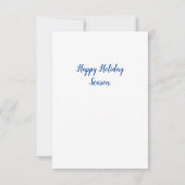 prettige feestdagen groet. Tuxedo kat. (Achterkant)