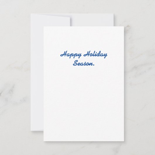 prettige feestdagen groet. Tuxedo kat. (Achterkant)