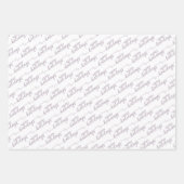 prettige feestdagen groet wil zwart Violet roze Inpakpapier Vel (Voorkant 3)