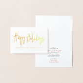 prettige feestdagen groeten folie kaarten (Display)