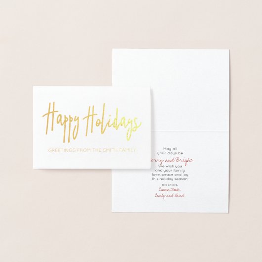 prettige feestdagen groeten folie kaarten (Display)