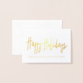 prettige feestdagen groeten folie kaarten (Voorkant met envelop)