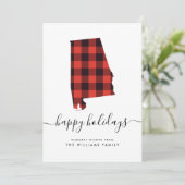 PRETTIGE FEestdagen Groeten uit Alabama (Staand voorkant)