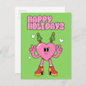 Prettige feestdagen - Groovy Hart van het Seizoen (Voorkant / Achterkant)