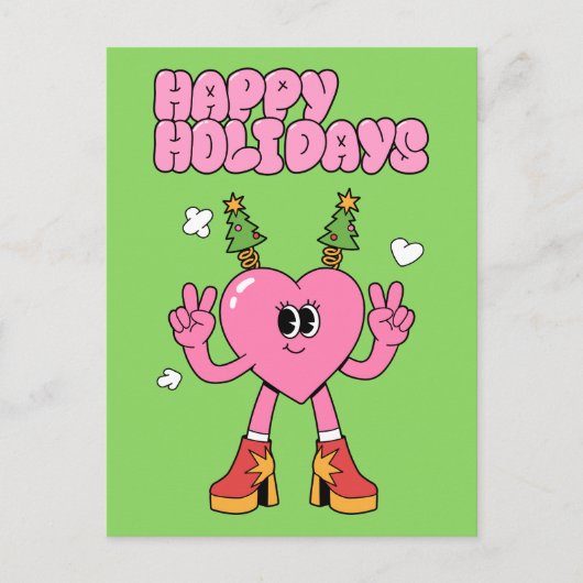 Prettige feestdagen - Groovy Hart van het Seizoen (Voorkant)