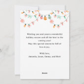 Prettige feestdagen Groovy jaren 70 kerstkaart (Achterkant)