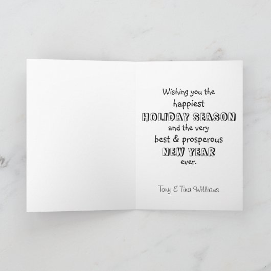 Prettige feestdagen Grote Deen "?" (Binnen)