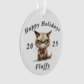Prettige feestdagen Grumpy Cat sarcastisch Ornament (voorkant)