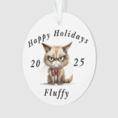 Prettige feestdagen Grumpy Cat sarcastisch Ornament (voorkant)
