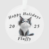 Prettige feestdagen Grumpy Cat sarcastisch Ornament (voorkant)