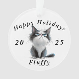 Prettige feestdagen Grumpy Cat sarcastisch Ornament