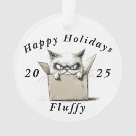 Prettige feestdagen Grumpy Cat sarcastisch Ornament