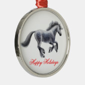 prettige feestdagen Gypsy Cob Horse Ornament (Rechts)