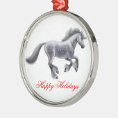 prettige feestdagen Gypsy Cob Horse Ornament (Links)
