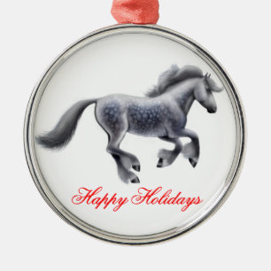 prettige feestdagen Gypsy Cob Horse Ornament