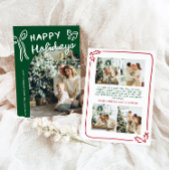 Prettige feestdagen Hand getekend Feestdagenkaart